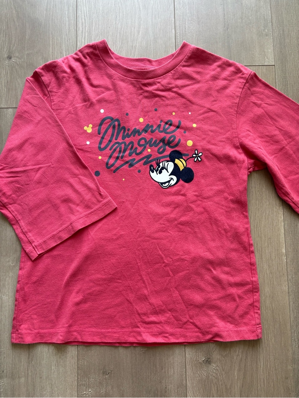 Uniqlo/Disney Minnie 3/4 sleeve T-shirts
